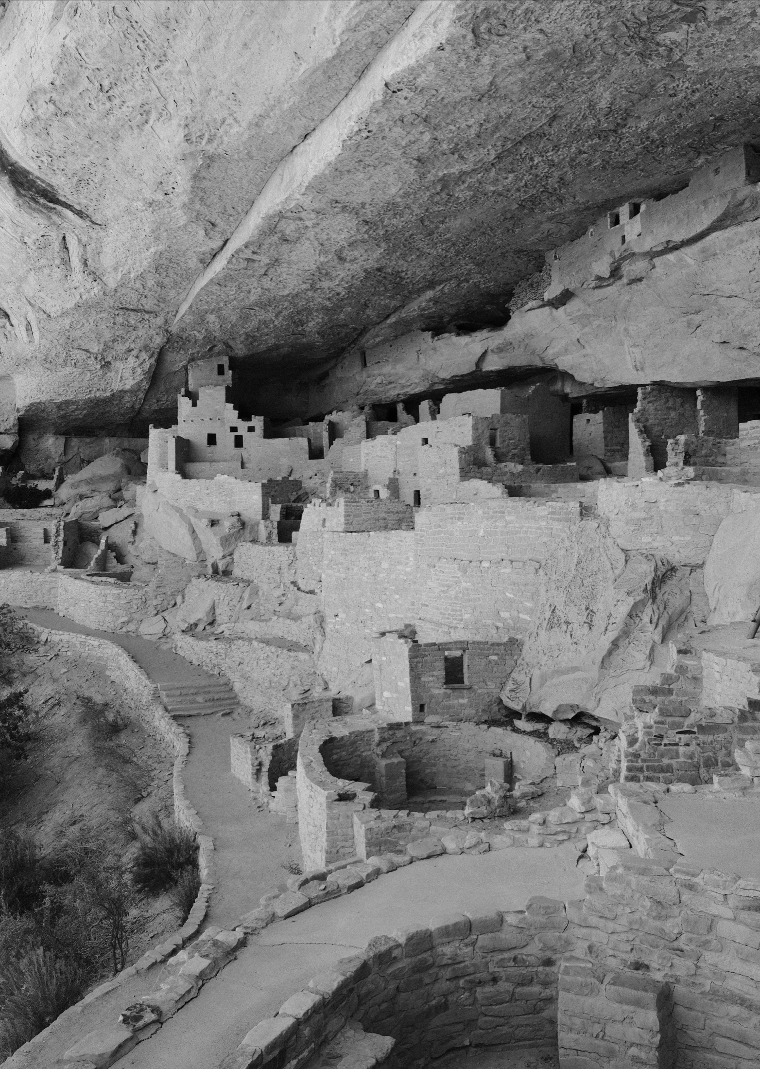 Mesa Verde National Park…the sites in black and white .