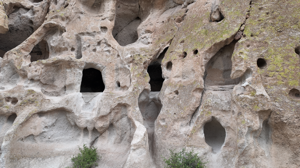 Simple, but beautiful lava caves used for homes.