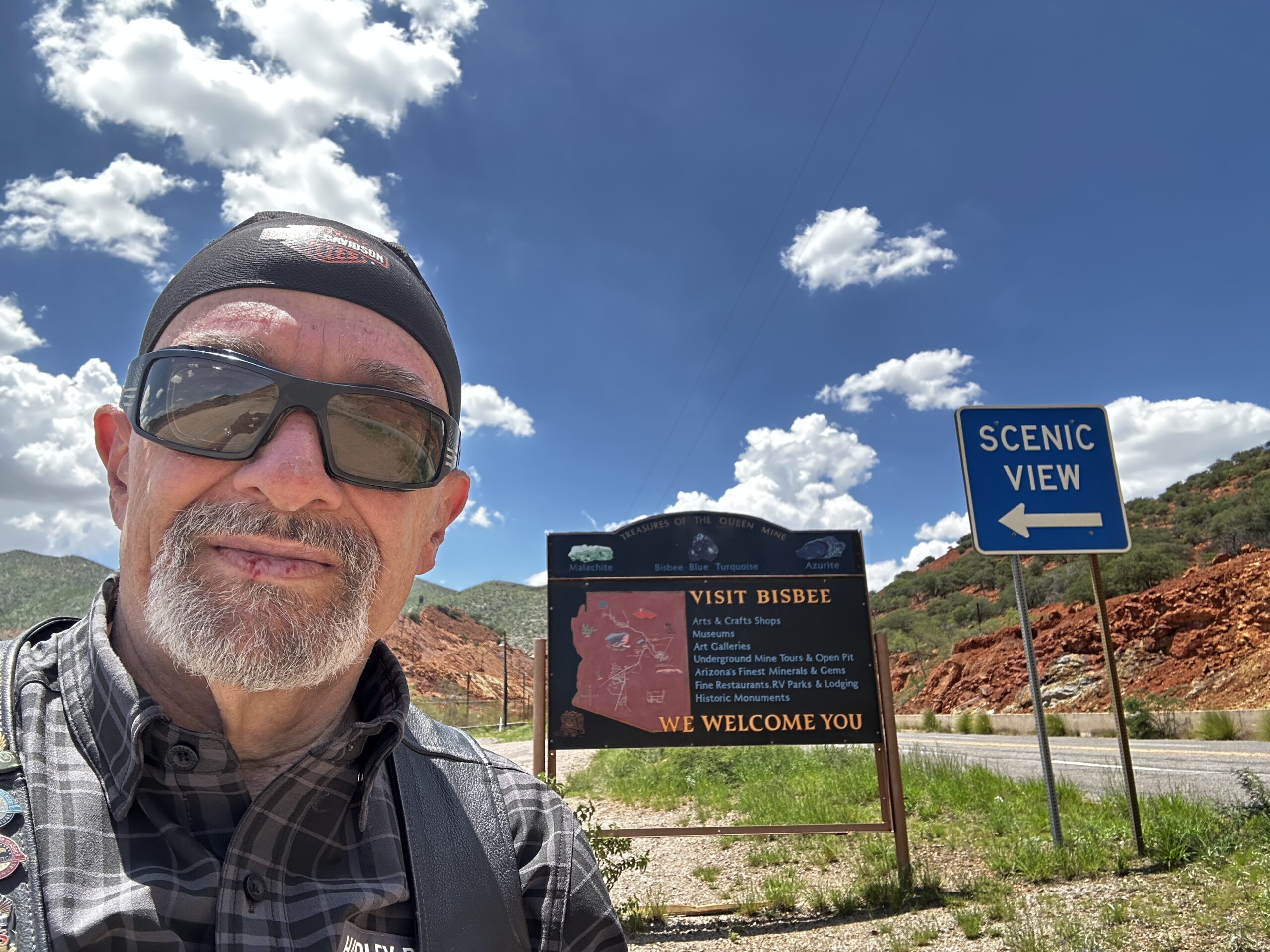 Bisbee, Arizona – Old open pit copper mine town that now is lot of artistic, clothing, and restaurant shops.